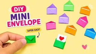 Thumbnail: No Glue, No Tape, DIY Mini Envelope, for secret messages, 