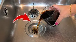 Thumbnail: POUR it in, and the home sink will NEVER clog or smell again!