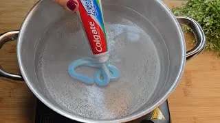 Thumbnail: Did you know that if you add toothpaste to boiling water... 😱