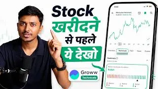 Thumbnail: Stock Buy Karne se Pehle Groww App me Technical Analysis Kaise Kare ? | Beginner Guide