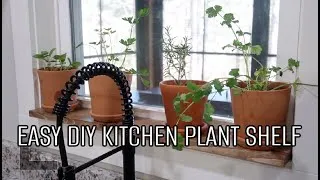 Thumbnail: Spring Homemaking | Aldi haul, DIY plant shelf for kitchen herbs | simple joy filled living
