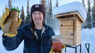 Thumbnail: Snowy Days at the Cabin | Cutting in a Forest Trail & Canning Tomatoes