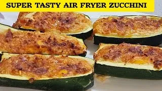 Thumbnail: Air Fryer Zucchini Stuffed Boats. I Have Never Tried Them Like This Before. Absolutely Delicious!