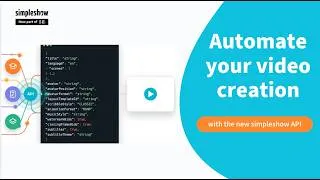 Thumbnail: Automate Video Creation with the simpleshow video maker API