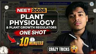Thumbnail: Plant Physiology One Shot | Plant Growth and Development | NEET Biology | NEET 2026