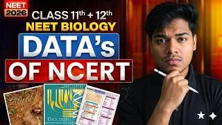 Thumbnail: All DATA of NCERT | Complete NEET Biology | NEET 2026 | Biology One Shot #neet2026
