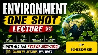 Thumbnail: Environment & Static GK Marathon: Complete One-Shot | Ishendu Sir (SSC & Railway) | Simplicrack