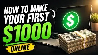 Thumbnail: "How to make your first $1000 online"