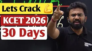 Thumbnail: Crack KCET in 30 Days | KCET Crash Course 2026 | KCET2026 Crash Course