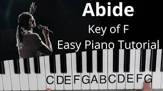 Thumbnail: Abide (Key of F)//EASY Piano Tutorial