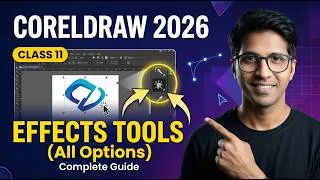 Thumbnail: क्या आप ये सभी CorelDRAW Effects Tools जानते हैं? CorelDraw Course 2026