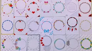 Thumbnail: 20 BEAUTIFUL BORDER DESIGNS/PROJECT WORK DESIGNS/বন্ধু খাতার ডিজাইন/FRONT PAGE DESIGN FOR PROJECTS