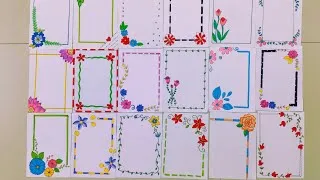 Thumbnail: 100BEAUTIFUL BORDER DESIGNS/PROJECT WORK DESIGNS/A4 SHEET/FILE/FRONT PAGE DESIGN FOR SCHOOL PROJECTS