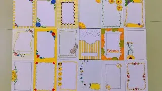 Thumbnail: 50 BEAUTIFUL BORDER DESIGNS/PROJECT WORK DESIGNS/বন্ধু খাতার ডিজাইন/FRONT PAGE DESIGN FOR PROJECTS
