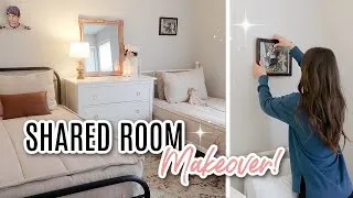 Thumbnail: Shared Bedroom Transformation with Calm and Cohesive Kid's Bedroom Decor 3