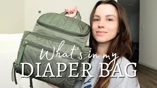 Thumbnail: WHAT'S IN MY DIAPER BAG? - minimalist, newborn baby, first time mom