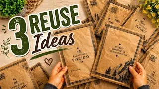 Thumbnail: I Made 3 Beautiful Organizers From Brown Paper Bags || #diy #Reuse #Idea ￼||