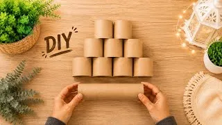 Thumbnail: I Turned Paper Rolls into Table Runner & Wall Decor || #diy #paper #rolls #idea 