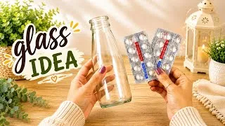 Thumbnail: Amazing Glass Bottle Craft Idea from Medicine Wrappers || Recycling Diy Home Decor.