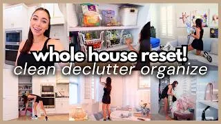 Thumbnail: ULTIMATE WHOLE HOUSE RESET 📆 (Strategic & Realistic) Deep Clean, Declutter + Organize!