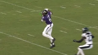 Thumbnail: Ja’Kobi Lane FIRST CAREER CATCH vs Eagles 🔥 Ravens vs Eagles Preseason Highlights