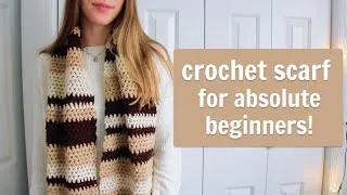 Thumbnail: How to Crochet a Scarf for Absolute Beginners