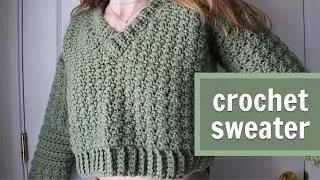 Thumbnail: Simple Crochet Sweater Tutorial!