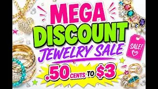 Thumbnail: SATURDAY LAST CHANCE DISCOUNT JEWELRY SALE/😱🤯EVERYTHING  .50 CENTS - $3 ONLY VD82