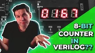 Thumbnail: How to create an 8 bit counter on 7 segment Display? | Xilinx FPGA Programming Tutorials
