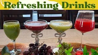 Thumbnail: 3 Refreshing Summer Drinks | No Artificial Sugar | Easy Homemade Juices and a Bonus Drink!