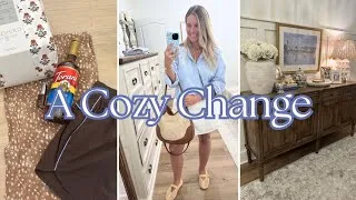 Thumbnail: A New Color Palette for Our Home 🤎💙 | Fall Haul & Restaining Our Foyer Table
