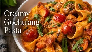 Thumbnail: 30-Minute Creamy Gochujang Pasta with Italian Sausage | One-Pot Dinner