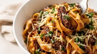 Thumbnail: The Comfort Food You Didn’t Know You Needed: Korean Short Rib Pasta 🍝