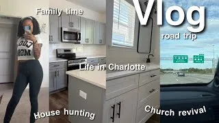 Thumbnail: vlog : moving again , going out of town , church revival , spring shopping , family time