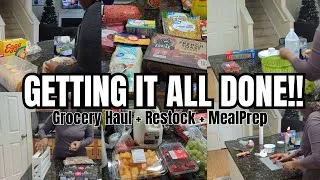 Thumbnail: Getting It All Done| Grocery Haul + Restock | Meal Prep For A Busy Week