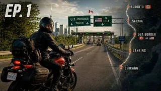Thumbnail: My First International Motorcycle Trip! 🇨🇦🇺🇸 | EP. 1