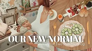 Thumbnail: My Life Changed Overnight | Morning Routine With a Toddler & Newborn ☁️🤍 The Sims 4