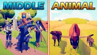 Thumbnail: ANIMAL TEAM vs MEDIEVAL TEAM - Totally Accurate Battle Simulator | TABS