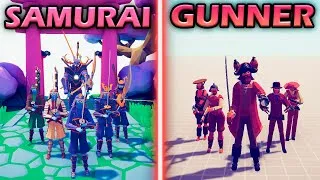 Thumbnail: SAMURAI TEAM vs GUNNER TEAM - Totally Accurate Battle Simulator | TABS