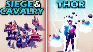 Thumbnail: SIEGE & CAVALRY TEAM vs THOR TEAM - Totally Accurate Battle Simulator | TABS