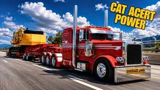 Thumbnail: LOUDEST CAT Acert Straight Pipe in ATS! (Hauling Heavy Komatsu Excavator) Peterbilt 389 