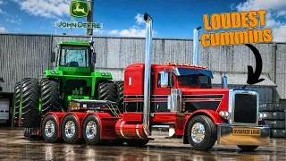 Thumbnail: LOUDEST Cummins Signature Straight Pipe in ATS! (Hauling John Deere 8850)