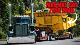 Thumbnail: MASSIVE CAT 775G HAUL! Peterbilt 389 Straight Pipe & Jake Brake