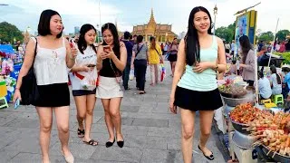 Thumbnail: Best Walking Tour in CAMBODIAN Street Food 2026 - Walking in Front of The Royal Place, Phnom Penh