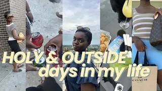 Thumbnail: balancing being HOLY & OUTSIDE! //christian girl diaries, content planning, and summer events!