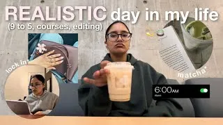 Thumbnail: REALISTIC day in my life | 9am to 5pm, course registration, self-care