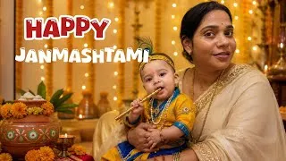 Thumbnail: Janmashtami पर मेरा नन्हा कान्हा ❤️ | पूरा दिन Baby के साथ | Family Vlog