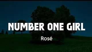 Thumbnail: number one girl - Rosé [LYRIC VIDEO]