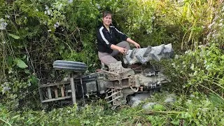 Thumbnail: Girl rescues, repairs and restores an overturned tractor.