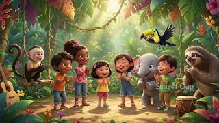Thumbnail: Wild Animals Song for Kids | Roar, Stomp & Sing Along Jungle Adventure! | Sing N Clap Nursery Rhymes